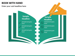 Book with Hand PPT slide 2