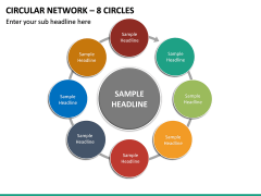 Circular Network – 8 Circles PPT Slide 2