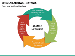 Circular Arrows – 4 Stages PPT Slide 2