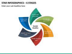 Star Infographics – 6 Stages PPT slide 2