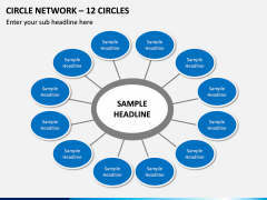 Circle Network – 12 Circles PPT Slide 1