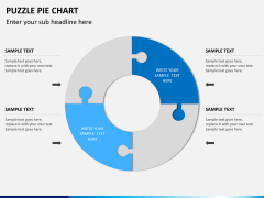 Puzzle pie chart PPT slide 8