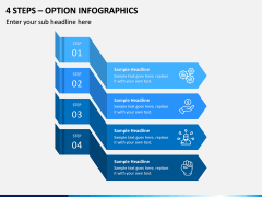 4 Steps – Option Infographics PPT slide 1