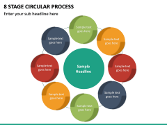 8 Stage Circular Process PPT slide 2