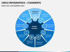 Circle Infographics – 9 Segments PPT slide 1