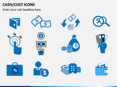 Cash Cost Icons PPT Slide 8