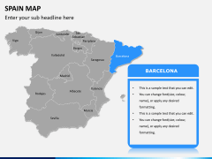 Spain map PPT slide 10
