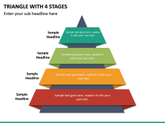 Triangle with 4 Stages PPT slide 2