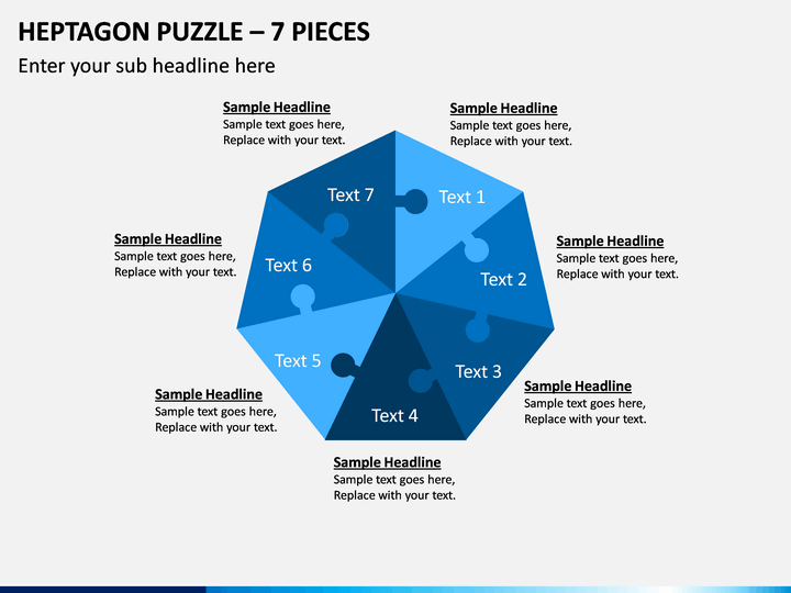 Heptagon Puzzle – 7 Pieces PPT Slide 1