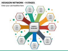 Hexagon Network – 9 Stages PPT Slide 2