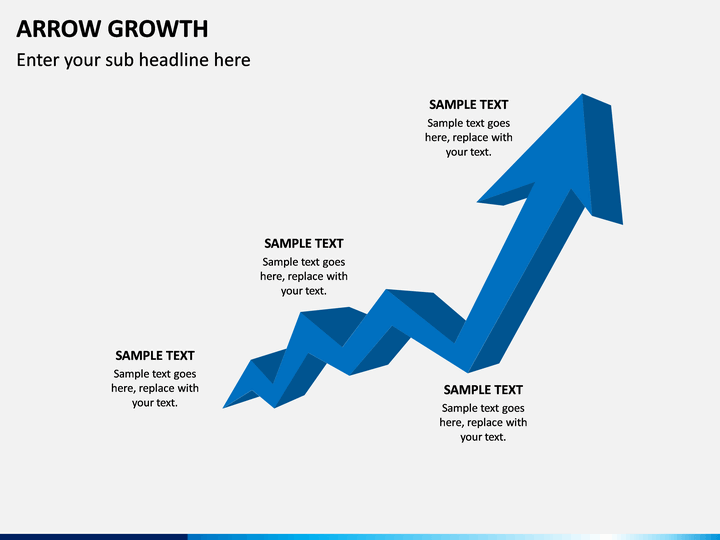 Arrow Growth PowerPoint Template SketchBubble