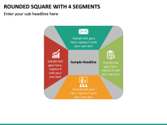 Rounded Square with 4 Segments PPT slide 2
