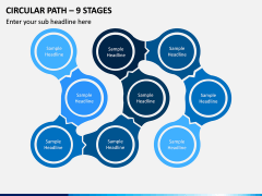Circular Path – 9 Stages PPT Slide 1