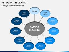 Network – 11 Shapes PPT Slide 1