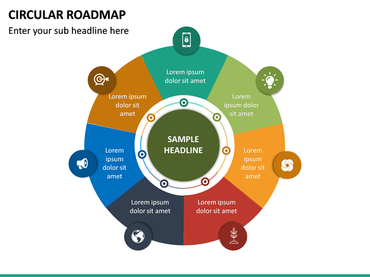 Circular Roadmap Powerpoint Template Sketchbubble 0234