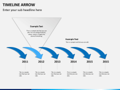 Timeline arrow PPT slide 3