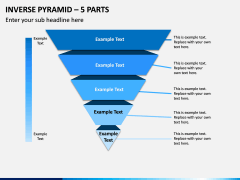 Inverse Pyramid – 5 Parts PPT Slide 1