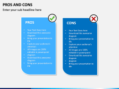 Pros and Cons PowerPoint Template | SketchBubble