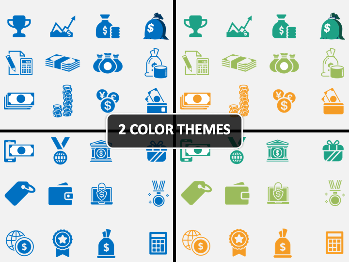 Cash Cost Icons PPT Cover Slide