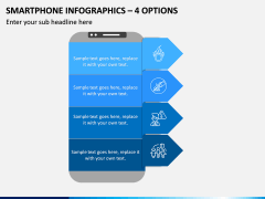 Smartphone Infographics – 4 Options PPT slide 1