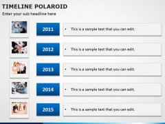 Timeline Polaroid PPT Slide 6