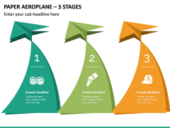 Paper Aeroplane – 3 Stages PPT slide 2