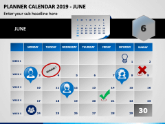 Planner Calendar 2019 PPT Slide 6