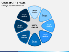 Circle Split – 8 Pieces PPT Slide 1