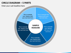 Circle Diagram – 5 Parts PPT Slide 1