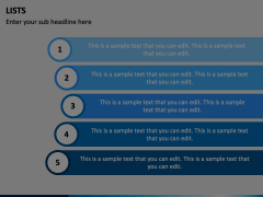 Lists PowerPoint and Google Slides Template - PPT Slides