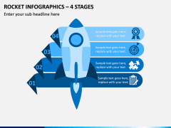 Rocket Infographics – 4 Stages PPT Slide 1
