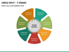Circle Split – 7 Stages PPT slide 2