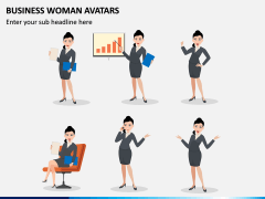 Business Woman Avatars PPT Slide 1