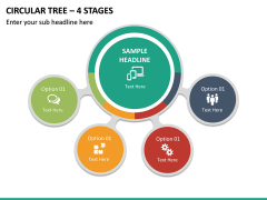 Circular Tree – 4 Stages PPT Slide 2