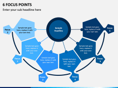 6 Focus Points PPT slide 1