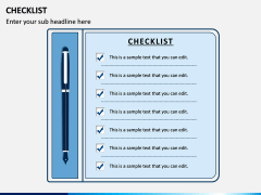 Checklist PPT slide 7