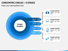 Concentric Circles – 4 Stages PPT Slide 1