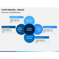 4 Adjacent Circles PowerPoint Slide