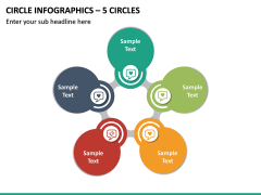 Circle Infographics – 5 Circles PPT Slide 2