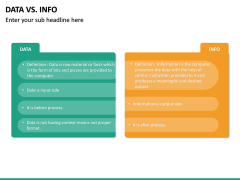 Data Vs Info PowerPoint Template | SketchBubble