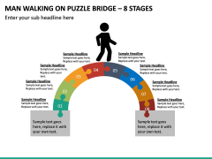 Man Walking On Puzzle Bridge – 8 Stages PPT Slide 2