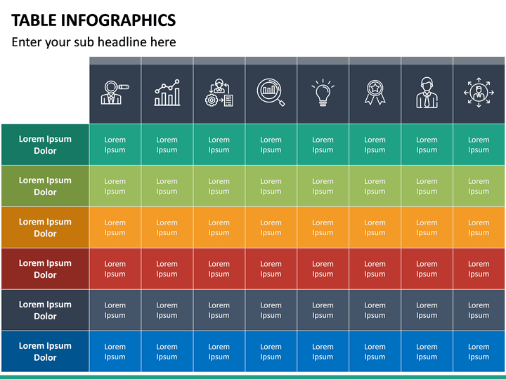 Table Infographics Powerpoint Template 