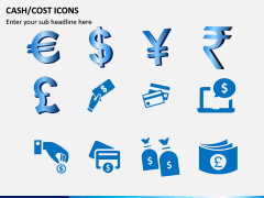 Cash Cost Icons PPT Slide 12
