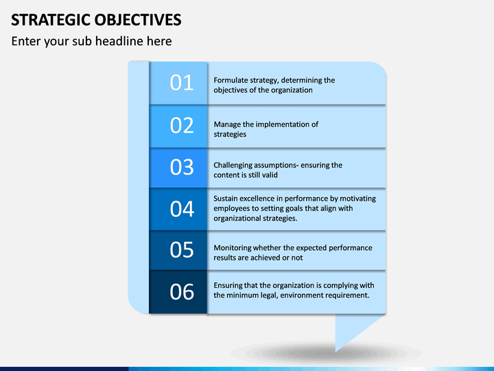 Strategic Objectives PowerPoint Template | SketchBubble