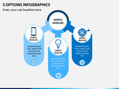 3 Options Infographics PPT Slide 1