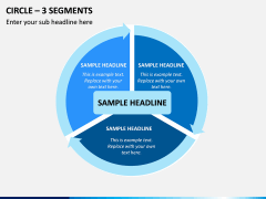 Circle – 3 Segments PPT Slide 1