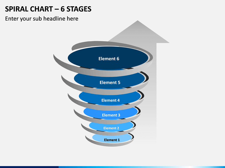 Spiral Chart – 6 Stages PPT Slide 1