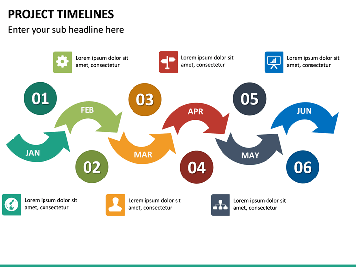 Project Timeline PowerPoint Template | SketchBubble