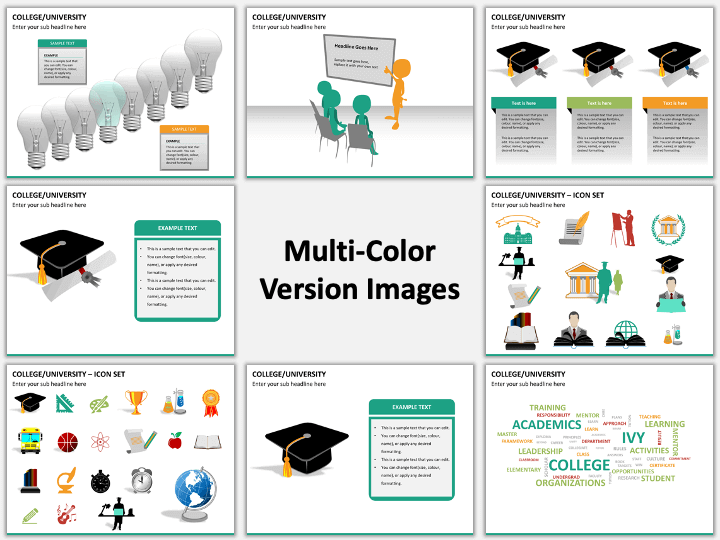 College University Powerpoint Template Sketchbubble