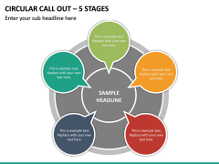 Circular Call Out – 5 Stages PPT Slide 2